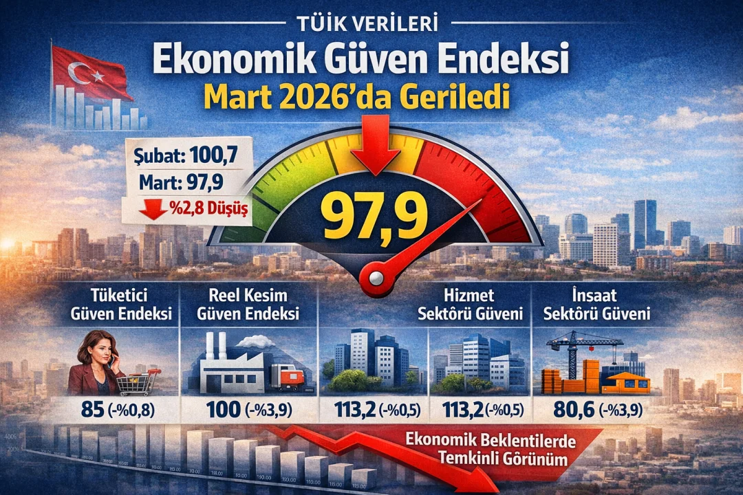 TÜİK Verileri Açıklandı: Ekonomik Güven Endeksi Martta Geriledi