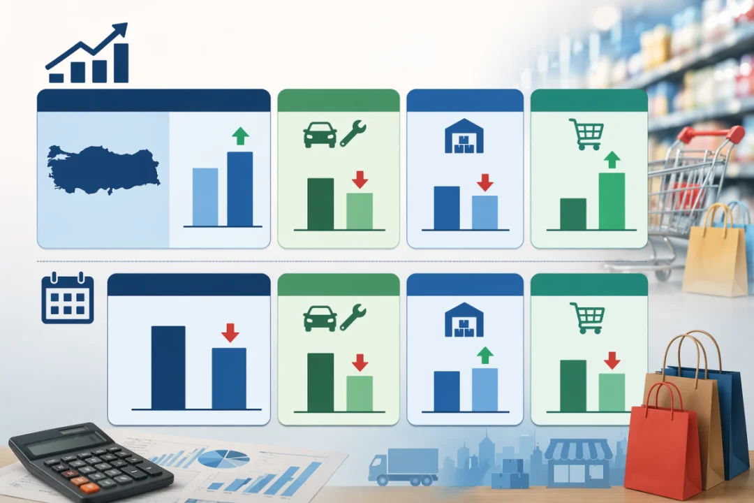 Şubatta ticaret satış hacminde yıllık artış yaşandı.